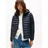Tommy Hilfiger za ženske. WW0WW42046 Global Jacket mornarsko modra (XS), Priložnostno, Dolg rokav, Reciklirani polister, Trajnostni, Mo