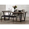 Casa Padrino luxury dining table black/copper 207 x 104 x H. 78 cm - Rectangular kitchen table - Dining room furniture - Dining room furnishings - Luxury furniture - Luxury furnishings