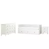 HEMNES Nameštaj za spavaću sobu, 3 k., belo bajcovano, 80x200 cm