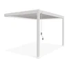 Bioklimatska pergola Antares Stenska, 3 x 3, Bela, Ročni