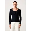 Guess Bluza W6YP60 K5318 Mornarsko modra Slim Fit