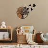Wallity Zidna dekoracija drvo i ptice, metal drvo, 92x3x71 cm