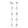 Swarovski ženski uhani s kristalom CHROMA