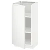 METOD Podni element s policama, bela/Voxtorp matirano bela, 40x37 cm