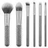 Set kozmetičnih čopičev - Kovinski srebrni (Set čopičev za)