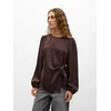 OBJECT Bluza OBJCHILLI temno rjava