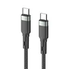 KONFULON Data kabl DC94/ 60W/ Type C na Type C crni 1m