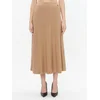 TWINSET Trapezno krilo 232TT3172 Rjava Regular Fit
