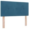 vidaXL vidaXL Vzglavje s gumbi, temno modro, 90 cm, žamet, (22008517)