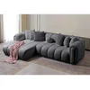 ATELIER DEL SOFA Ugaona garnitura N Line Left Dark Grey