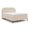 Bež boxspring postelja s prostorom za shranjevanje 200x200 cm Ornes – Ropez