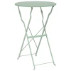 Bistro Stol Svijetla mint boja O 50 x 71 cm Čelik s prahom
