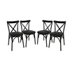 Hanah Home Ekol 1331 V4 Stolice, Crne