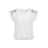 REGINA FASHION Majica Blouse - Boat neckline lace bela