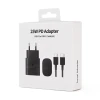 Kućni punjač PD Fast charger 25W za Samsung sa PD Type C kablom CE crni
