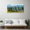 tulup.si Slika na steklu Mount forest narava 125x50 cm 2 obešalnika