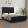 Okvir za krevet s uzglavljem crni 140x190 cm od umjetne kože