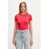 Tommy Jeans kratka ženska majica bombažna z elastanom