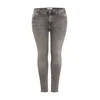 ONLY Carmakoma Kavbojke CARWILLY LIFE REG SK ANK RAW JNS REA0918, siva
