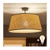 Brilagi - LED plafonski luster CERIA 1xE27/60W/230V prečnik 50 cm crna/bež