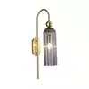 Zidna lampa PIEGA 1xE14/40W/230V mesing/zadimljena crna