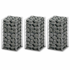VIDAXL set žičnih košar iz žic galvaniziranega jekla 25x50 cm