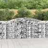 Lučne gabionske košare 3 kom 400x50x100/120cm pocinčano željezo
