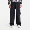 Superge Jordan Brooklyn Mens Oversized Fleece Cargo Pants Black/ Dk Smoke Grey XXL