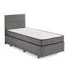 Hanah home Krevet Silver 100x38x200cm Crni