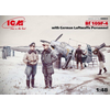 ICM maketa-miniatura Bf-109F-4 z nemškim osebjem Luftwaffe • maketa-miniatura 1:48 starodobna letala • Level 3