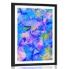 Plakat s paspartujem pastelna abstraktna umetnost - 30x45 no frame