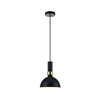 Markslöjd 106974 - Lestenec na vrvici LARRY 1xE27/60W/230V črna/zlata