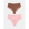 Sinsay - Pamučni Brazil gaćice sa Visokim Strukom, 2 kom - šareno