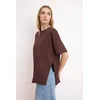 Trendyol Milla Ženska majica TWOSS20TS0828, Braon