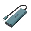 Onten USB Hub OTN-UC120, USB Type-C sa 4 porta (2× USB 2.0 + 1× USB 3.0 + USB-C 5V) + čitač SD/TF kartica, kabl 16cm