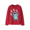 NAME IT Majica NKFSyra Stitch mornarska/turkizna/svetlo roza/brusnica