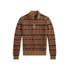 Polo Ralph Lauren Pulover bež / mornarska / rjava / rdeča