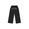 Ed Hardy Hlače svetlo siva / bordo / črna