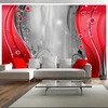 Fototapeta - Behind the curtain of red - 100x70
