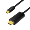 Kabel LogiLink 4K/60 Hz USB-C na HDMI 1,8 m USB-C/M - HDMI-A/M Ultra HD