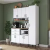 Hanah Home JE260 višenamenski ormarić 160 × 218,6 × 45 cm, bela/orah