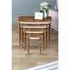 Hanah Home set od 4 umetnutih stočića Tawe Avangart, orah