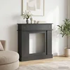 Okvir za kamin Crna 102 x 26 x 100 cm Konstruirano drvo