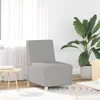Modularna sofa bez naslona za ruke, siva, 55 cm, tkanina