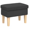 Vidaxl Podnožje Temno siva 55 x 35 x 41 cm Bouclé