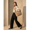 Sinsay - Wide leg pantalone sa viskozom - crno