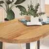 Stolna ploča svjetlosmeđa 120x60x4 cm ovalna masivna hrastovina