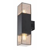RABALUX Loanda Spoljna zidna lampa, IP54, 2xE27, 60W, Crna
