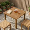 Gornji dio stola 70 x 70 x 3,5 cm Četvrtasti Čvrsto teak drvo