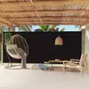 Uvlačiva bočna tenda za terasu 220 x 500 cm crna